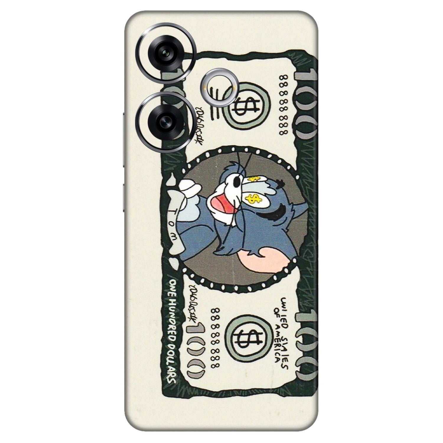 POCO Phone Skins (All Models) - Tom Hundred Dollar - 3D Embossed Finish (L-324) Poco F6 (5G)