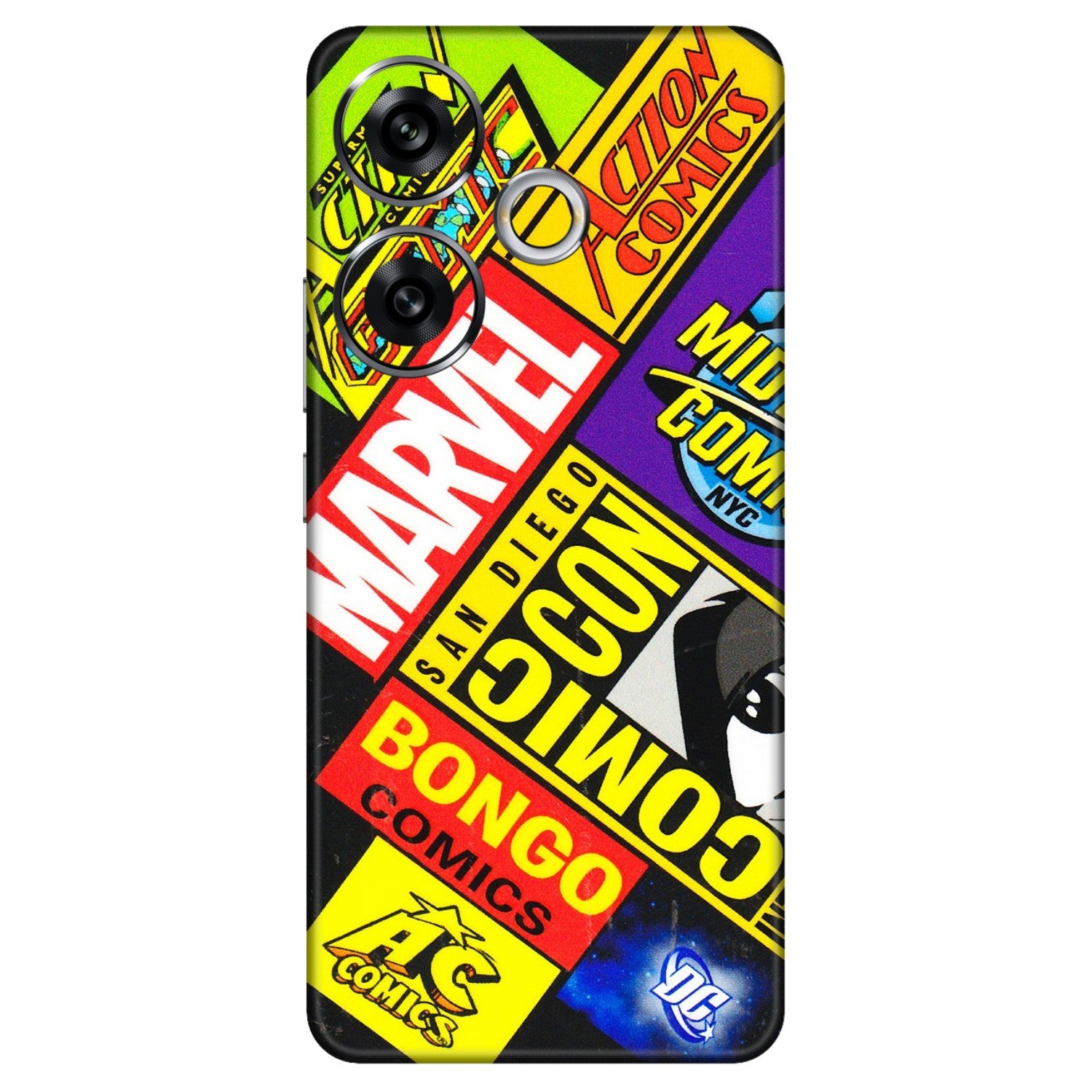 POCO Phone Skins (All Models) - Bongo Comic Con - 3D Embossed Finish (L-325) Poco F6 (5G)