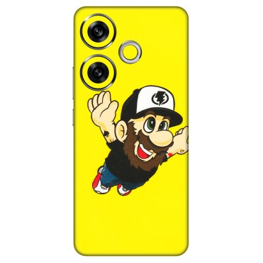 POCO Phone Skins (All Models) - Flying Beardo - 3D Embossed Finish (L-60) Poco F6 (5G)