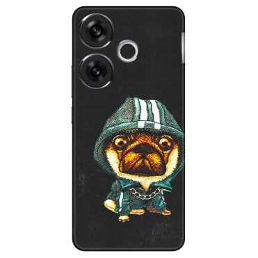POCO Phone Skins (All Models) - Puppy N Hoodie - 3D Embossed Finish (L-90) Poco F6 (5G)