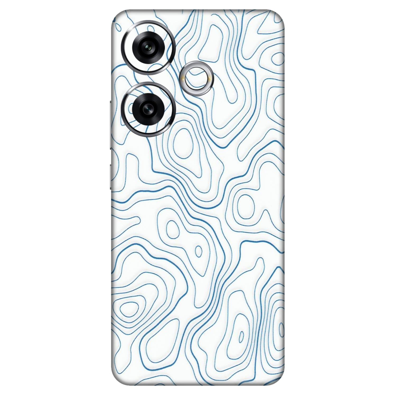 POCO Phone Skins (All Models) - Blue And White Swirls - Matte Finish (M-139) Poco F6 (5G)