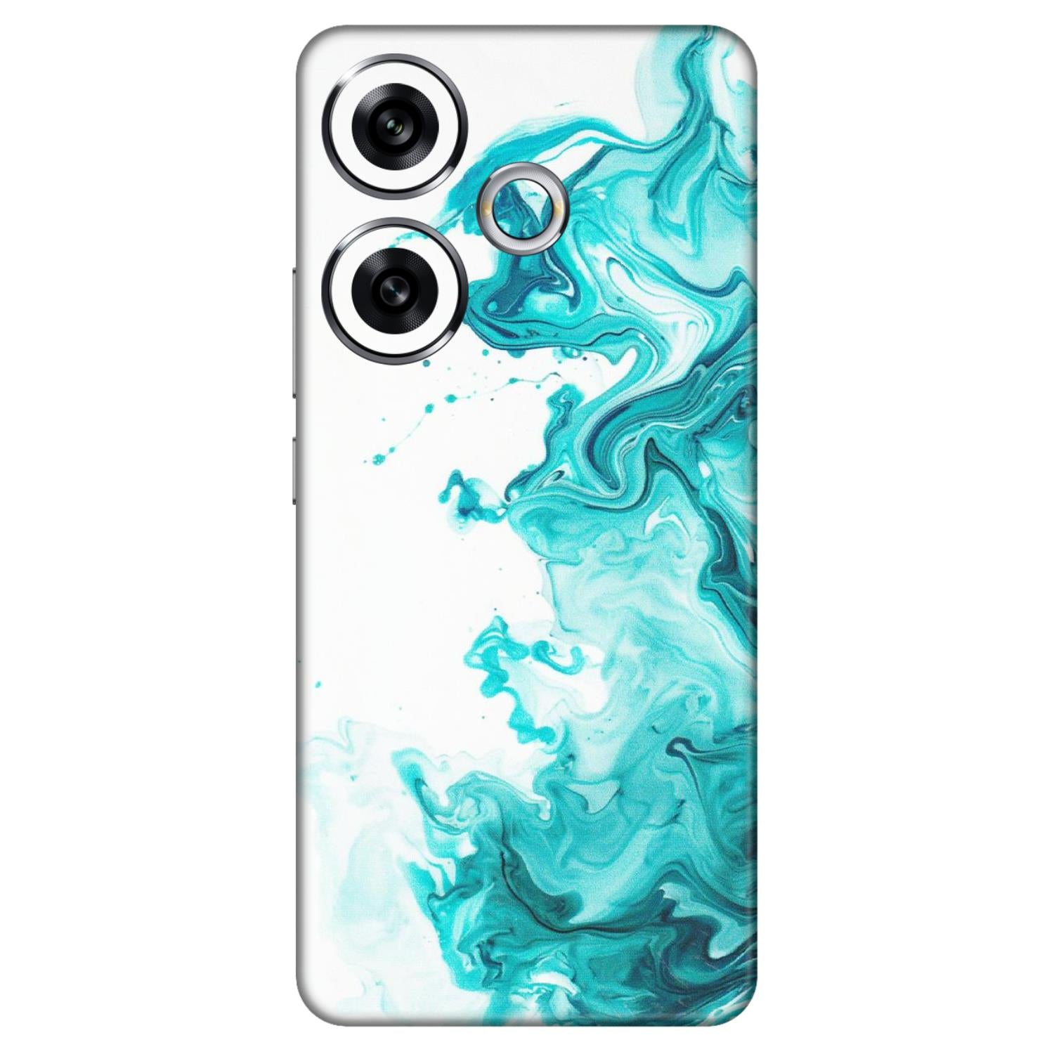 POCO Phone Skins (All Models) - Sky Blue Abstract Colour - Matte Finish (M-146) Poco F6 (5G)