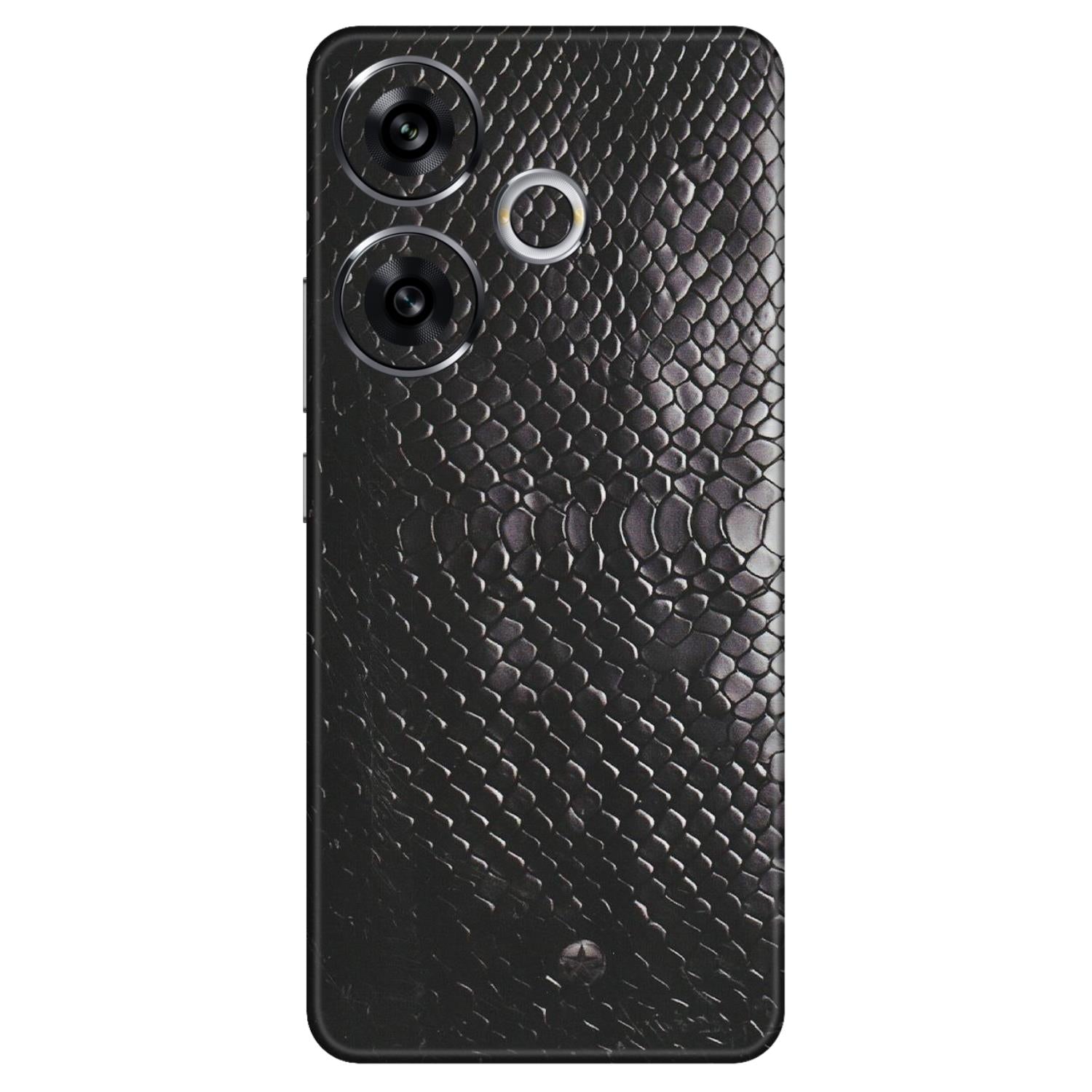 POCO Phone Skins (All Models) - Black Snack Leather - Matte Finish (M-147) Poco F6 (5G)