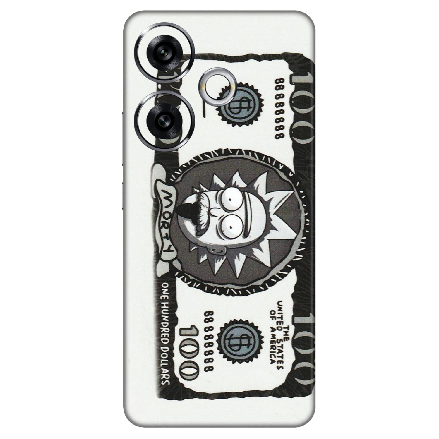 POCO Phone Skins (All Models) - Rick And Morty Hundred Dollar Anime - Matte Finish (M-161) Poco F6 (5G)