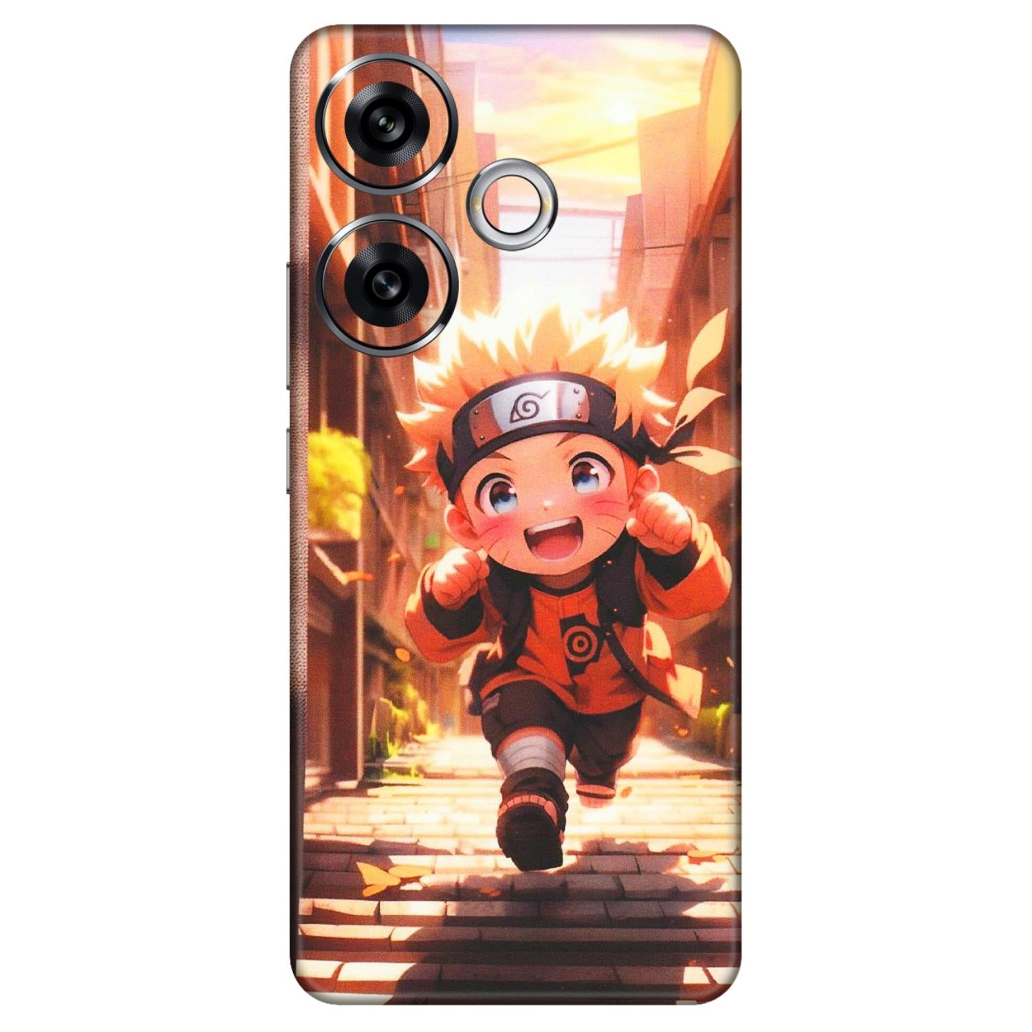POCO Phone Skins (All Models) - Naruto Cute Toon Running - Matte Finish (M-04) Poco F6 (5G)