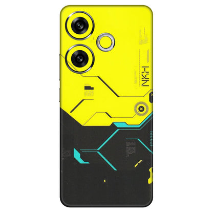 POCO Phone Skins (All Models) - Black Yellow Technica - Matte Finish (M-53) Poco F6 (5G)