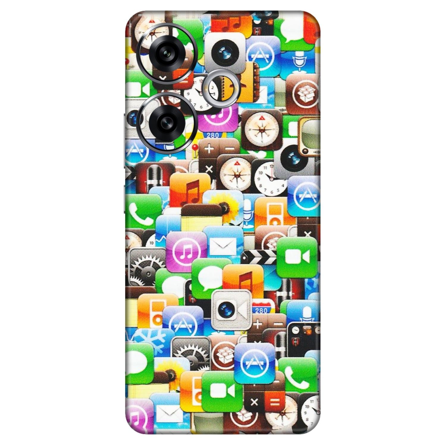 POCO Phone Skins (All Models) - All Apple Icons - Matte Finish (M-93) Poco F6 (5G)