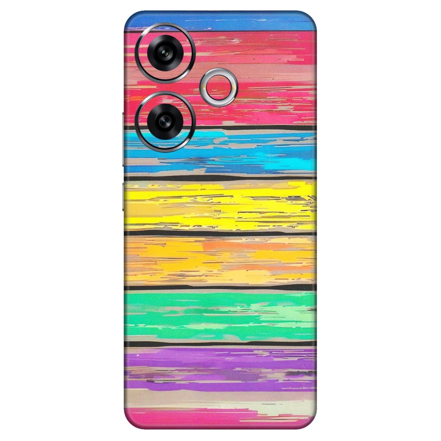 POCO Phone Skins (All Models) - Multi Colour Wooden Wall - Matte Finish (M-96) Poco F6 (5G)