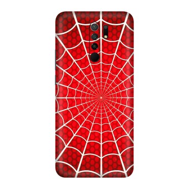 POCO Phone Skins (All Models) - Classic Spidey Web - 3D Embossed Finish (L-115) Poco M2