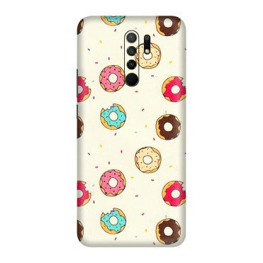 POCO Phone Skins (All Models) - Mini Donuts Doodle Art - 3D Embossed Finish (L-122) Poco M2