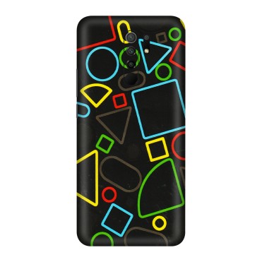 POCO Phone Skins (All Models) - Black Shapes - 3D Embossed Finish (L-131) Poco M2