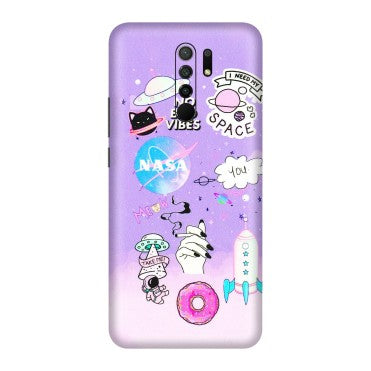POCO Phone Skins (All Models) - I Need My Nasa   Skin - 3D Embossed Finish (L-149) Poco M2
