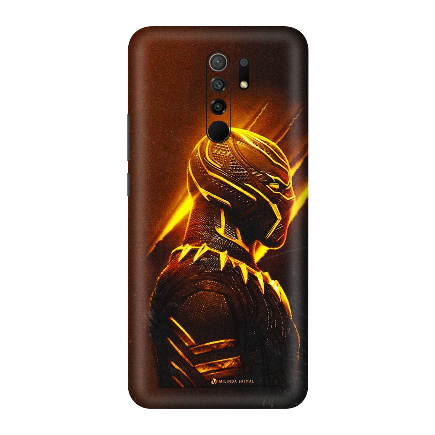 POCO Phone Skins (All Models) - Gold Black Panther - 3D Embossed Finish (L-181) Poco M2