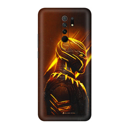 POCO Phone Skins (All Models) - Gold Black Panther - 3D Embossed Finish (L-181) Poco M2