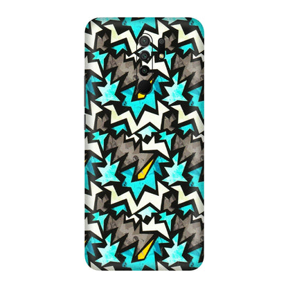 POCO Phone Skins (All Models) - Funky Zig Zag - 3D Embossed Finish (L-223) Poco M2