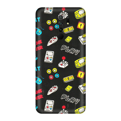 POCO Phone Skins (All Models) - Gaming Doodles - 3D Embossed Finish (L-224) Poco M2