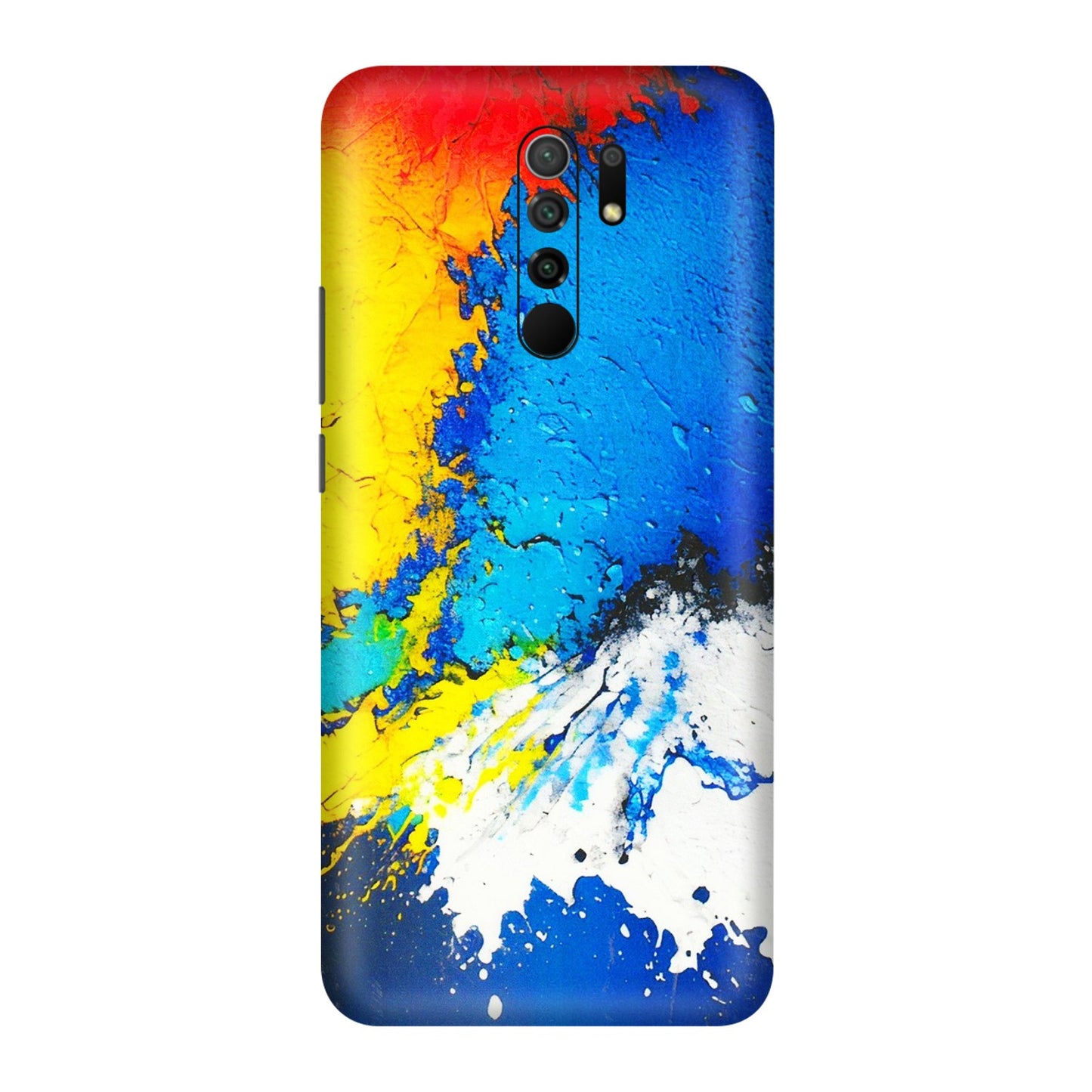 POCO Phone Skins (All Models) - Acrylic Paint Spill - 3D Embossed Finish (L-229) Poco M2