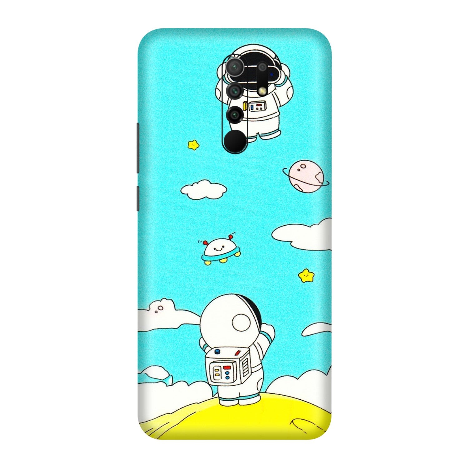 POCO Phone Skins (All Models) - Blue Skies Astro Float - 3D Embossed Finish (L-230) Poco M2