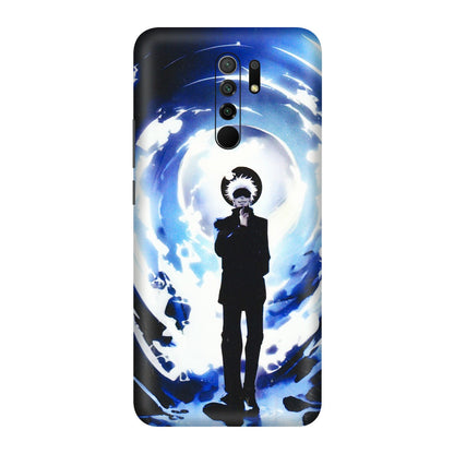 POCO Phone Skins (All Models) - Satoru Gojo Dark Blue - 3D Embossed Finish (L-235) Poco M2