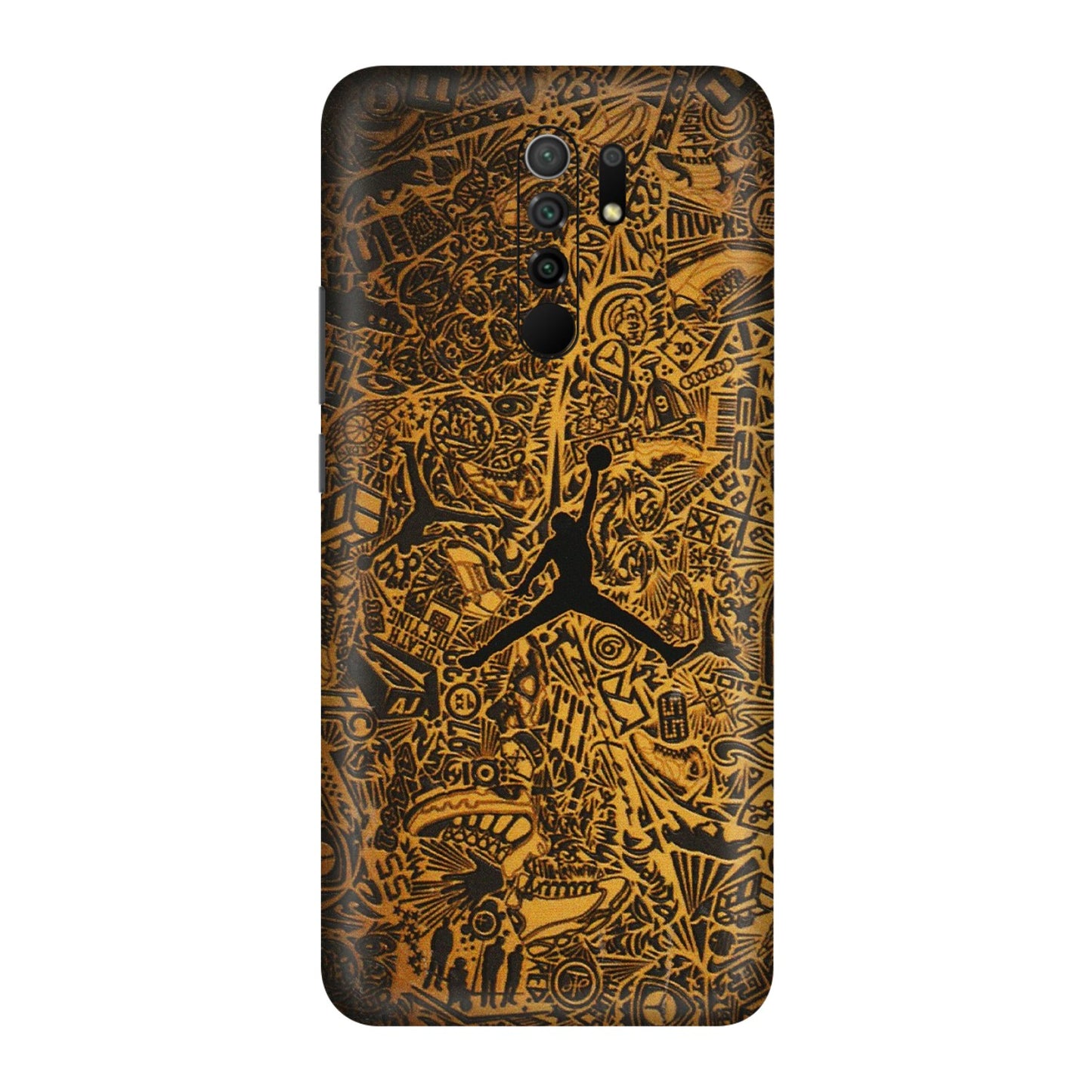 POCO Phone Skins (All Models) - Premium Gold Basketball Player - 3D Embossed Finish (L-236) Poco M2