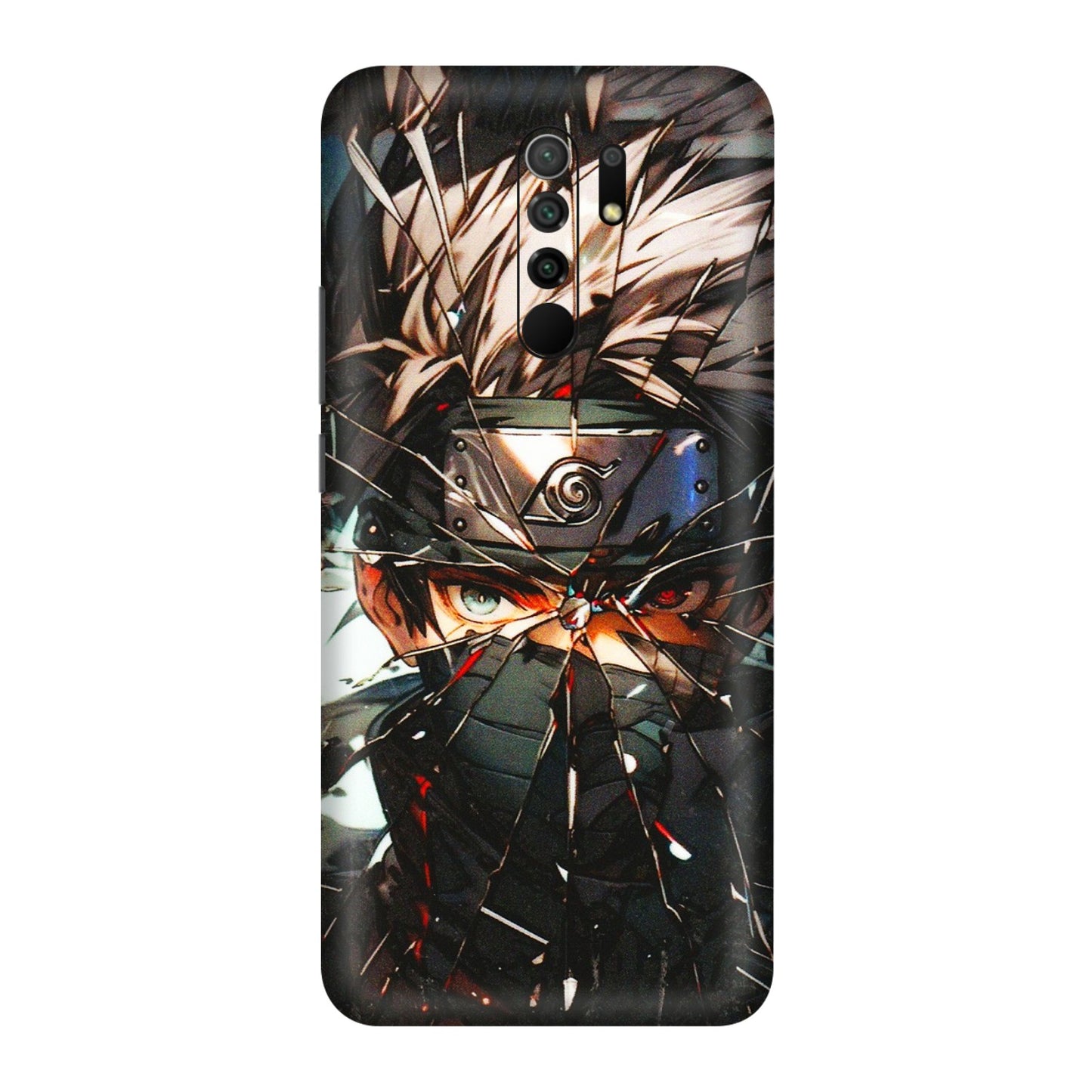POCO Phone Skins (All Models) - Kakashi Shattered Glass Effect - 3D Embossed Finish (L-237) Poco M2