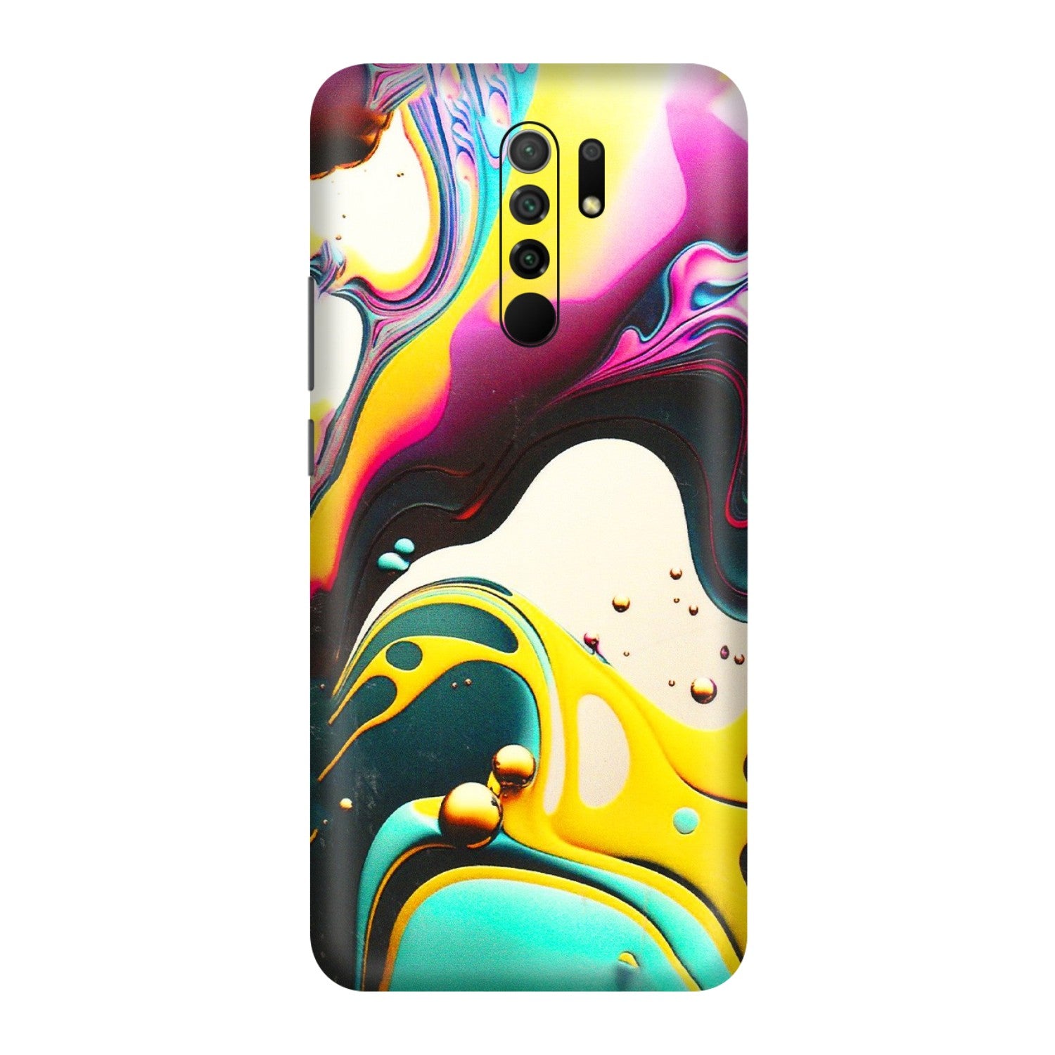 POCO Phone Skins (All Models) - Multicolor Abstract pattern - 3D Embossed Finish (L-254) Poco M2