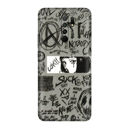 POCO Phone Skins (All Models) - Never Have Love Anime - 3D Embossed Finish (L-260) Poco M2