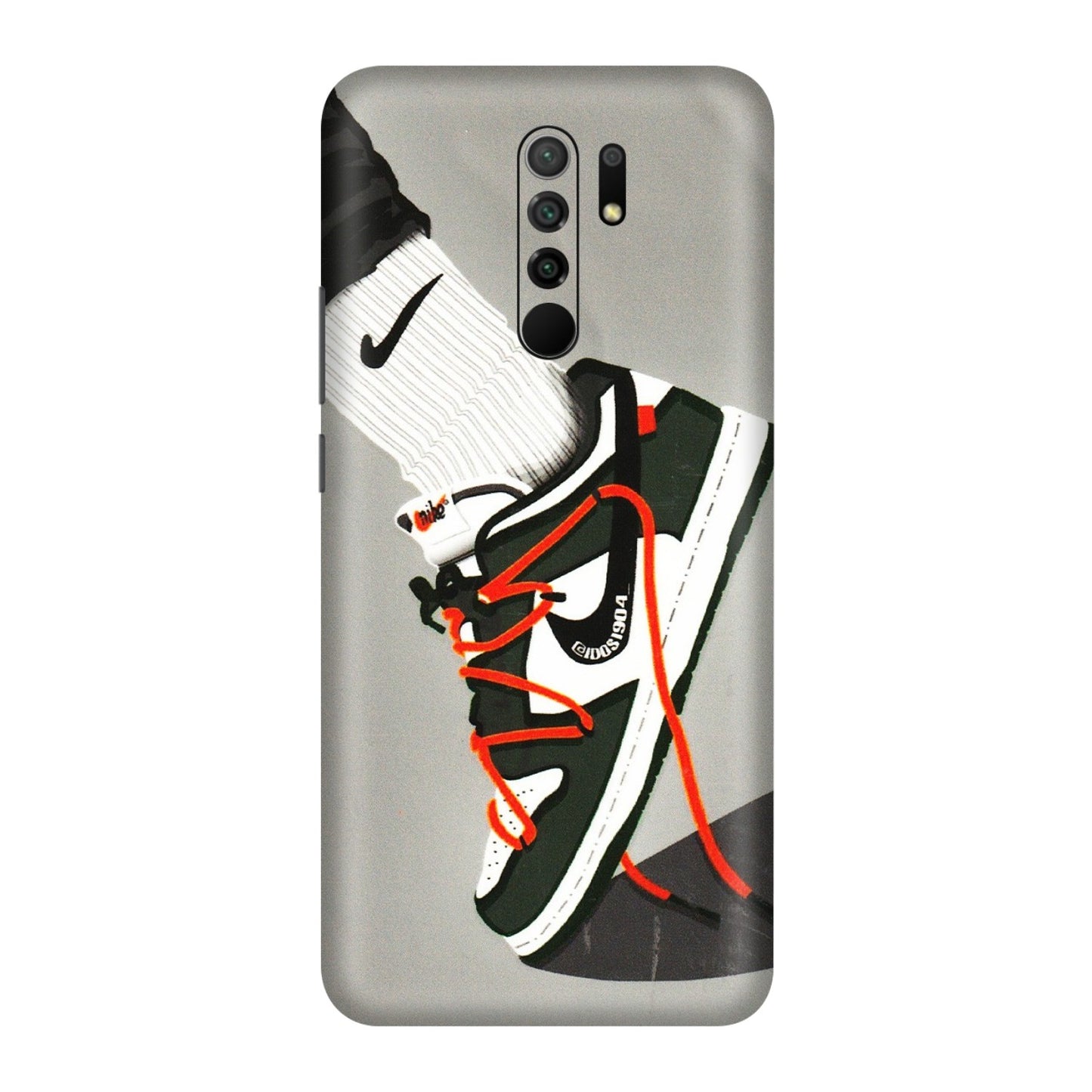 POCO Phone Skins (All Models) - New Grey Sneaker - 3D Embossed Finish (L-261) Poco M2
