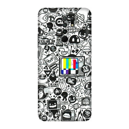 POCO Phone Skins (All Models) - Doodles Positive Art - 3D Embossed Finish (L-263) Poco M2