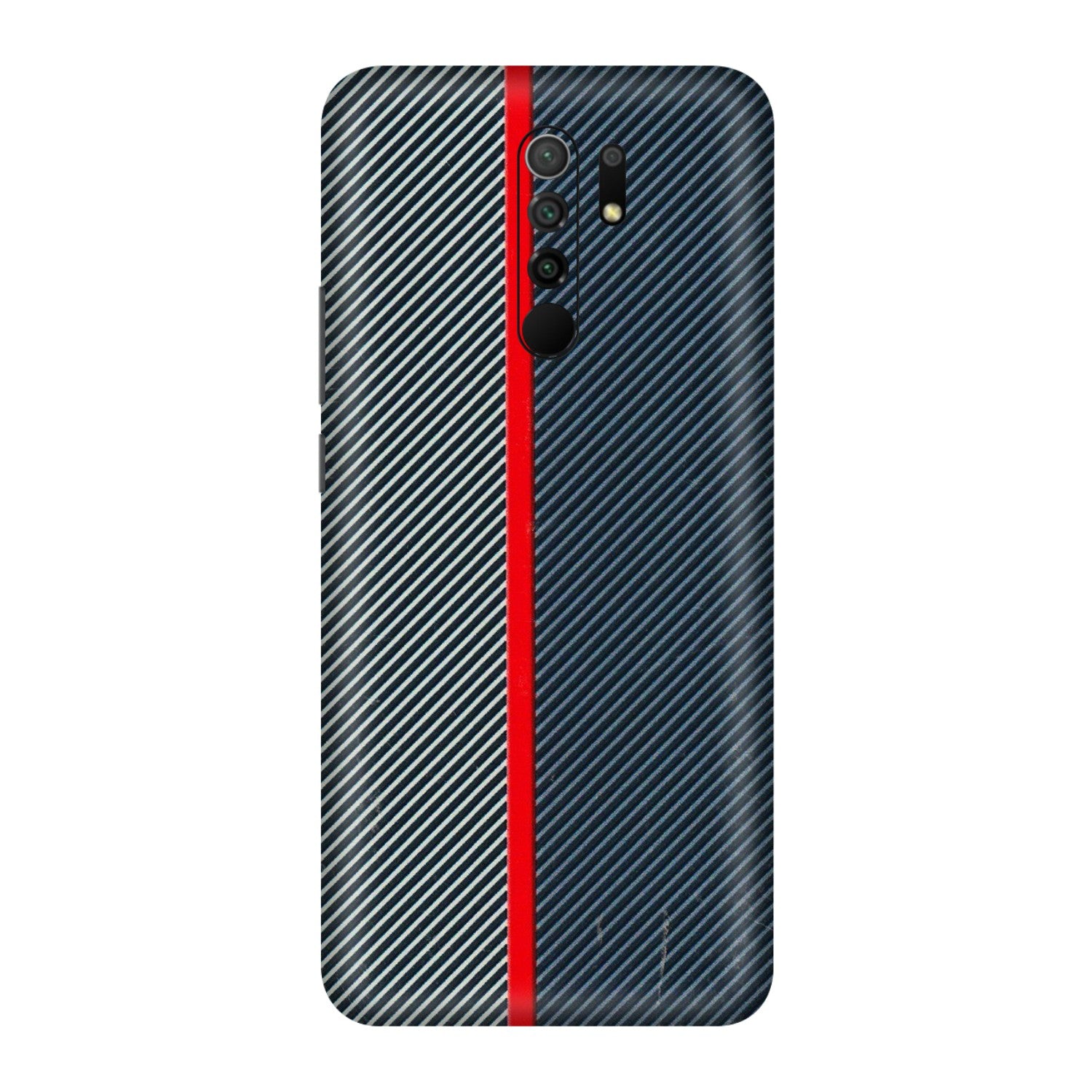 POCO Phone Skins (All Models) - Blue Sober Lines - 3D Embossed Finish (L-305) Poco M2