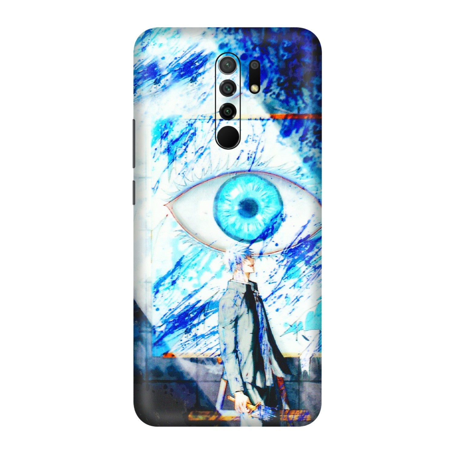 POCO Phone Skins (All Models) - Anime Sea Blue Eye - 3D Embossed Finish (L-318) Poco M2