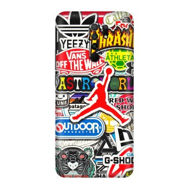 POCO Phone Skins (All Models) - Multi Brands Sticker Graffiti - 3D Embossed Finish (L-37) Poco M2