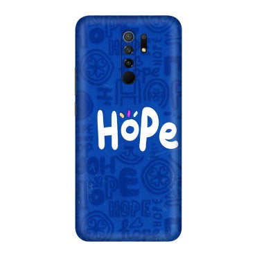 POCO Phone Skins (All Models) - Hope Doodles Blue - 3D Embossed Finish (L-43) Poco M2