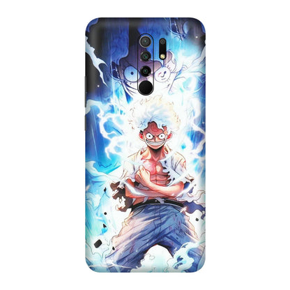 POCO Phone Skins (All Models) - Blue Thunder Luffy Anime - Matte Finish (M-132) Poco M2