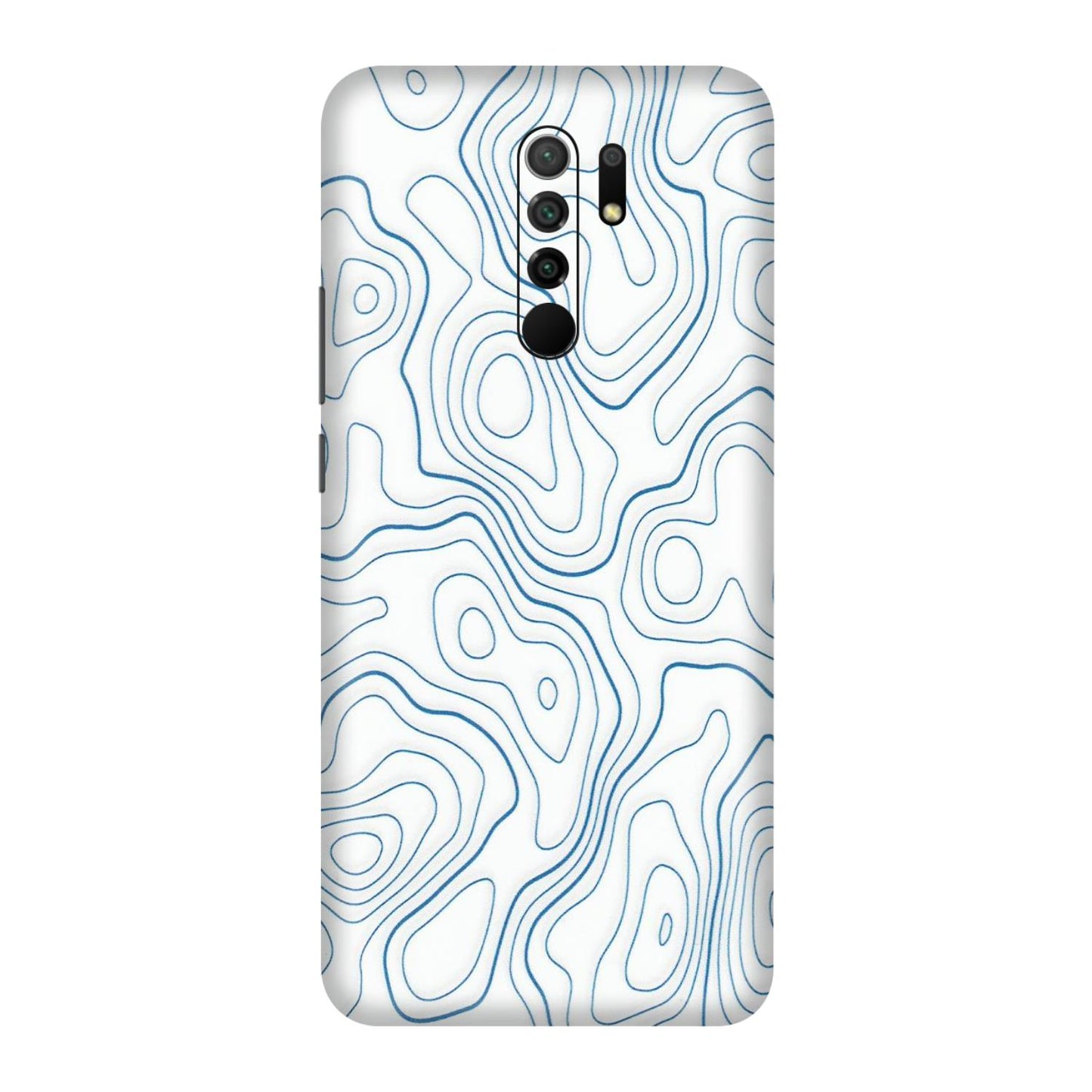 POCO Phone Skins (All Models) - Blue And White Swirls - Matte Finish (M-139) Poco M2