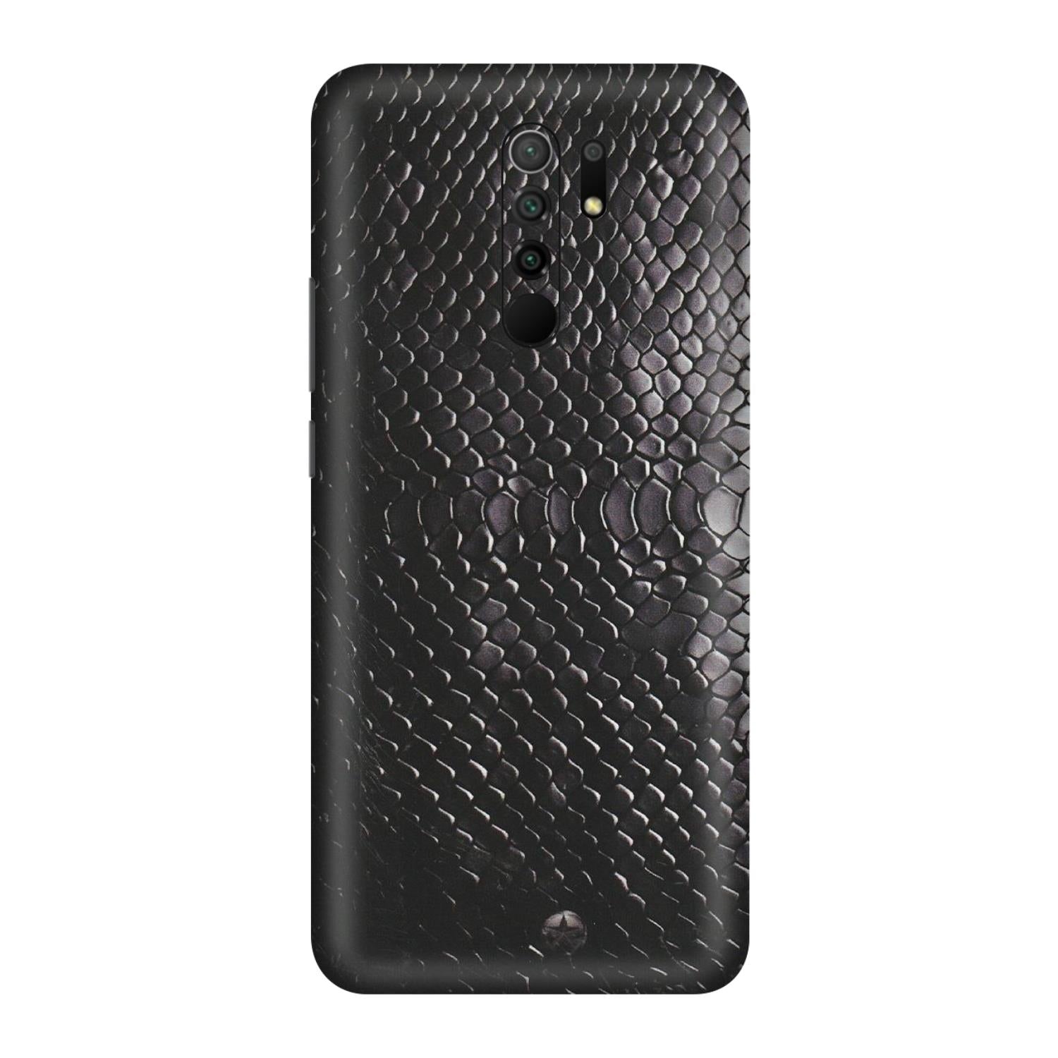 POCO Phone Skins (All Models) - Black Snack Leather - Matte Finish (M-147) Poco M2