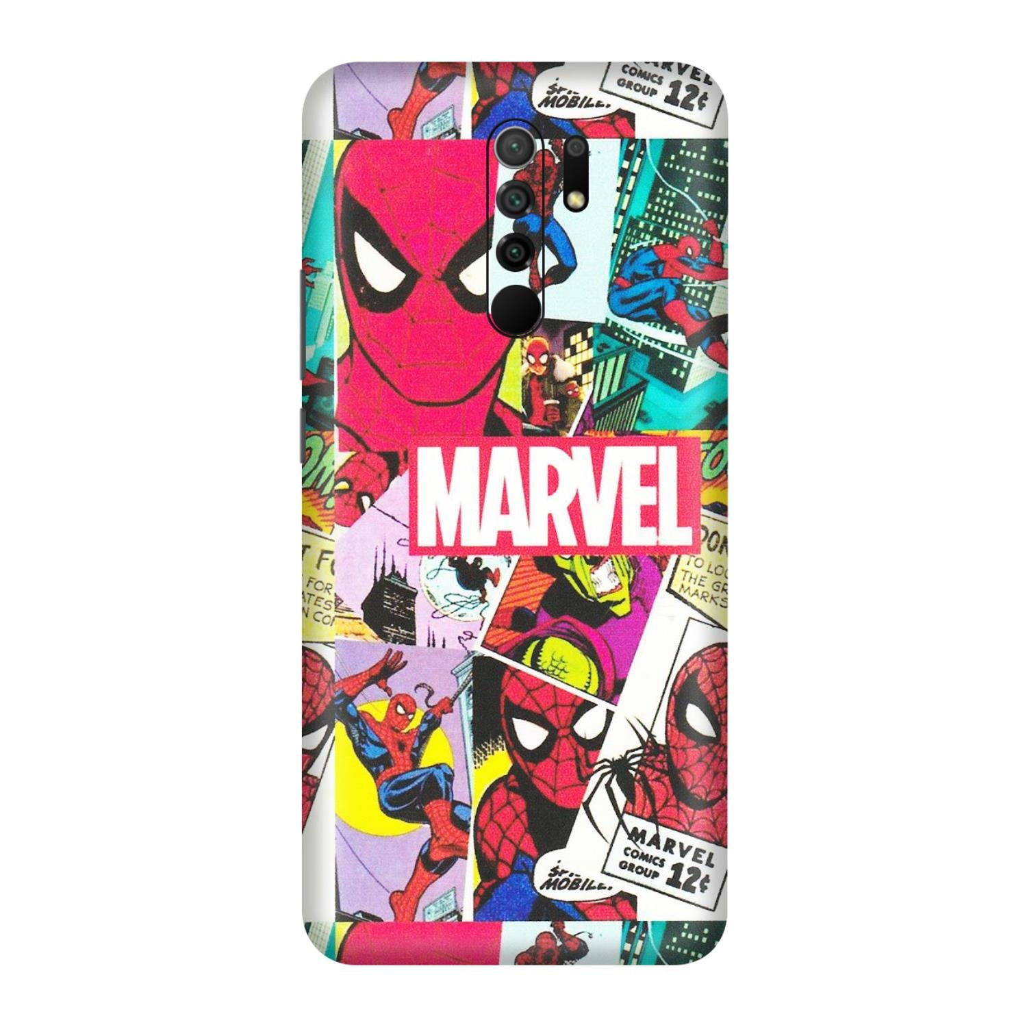 POCO Phone Skins (All Models) - Marvel Comic Spiderman Grafitti - Matte Finish (M-72) Poco M2