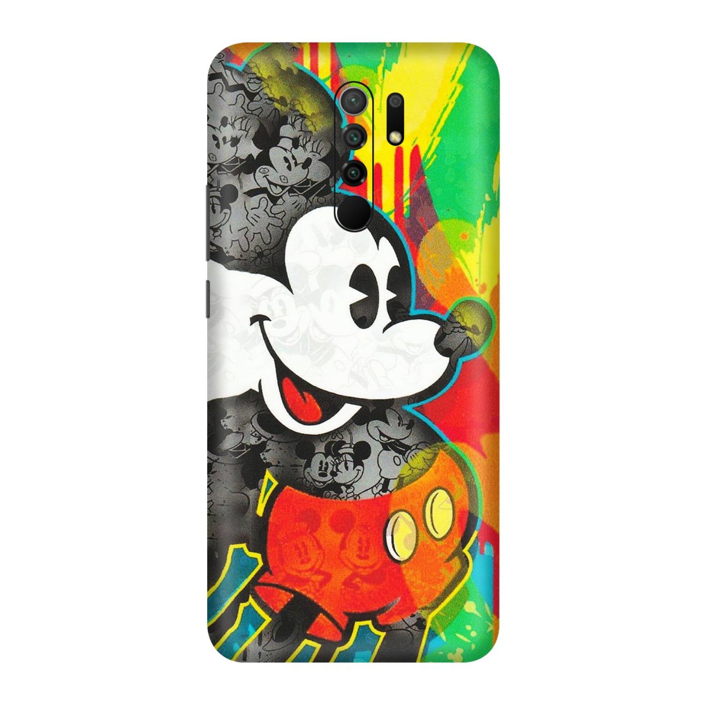 POCO Phone Skins (All Models) - Multiple Mickey With Colourful Texture - Matte Finish (M-84) Poco M2