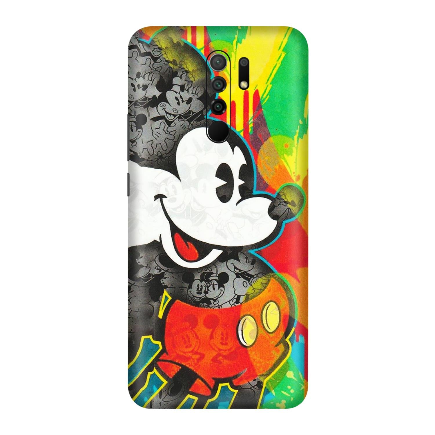 POCO Phone Skins (All Models) - Multiple Mickey With Colourful Texture - Matte Finish (M-84) Poco M2