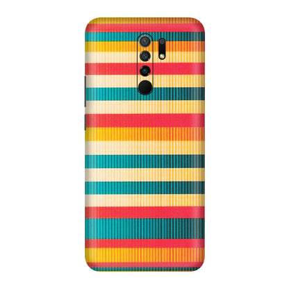 POCO Phone Skins (All Models) - Colourful Stripes Soothing Effect - Matte Finish (M-86) Poco M2