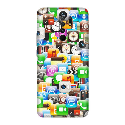 POCO Phone Skins (All Models) - All Apple Icons - Matte Finish (M-93) Poco M2