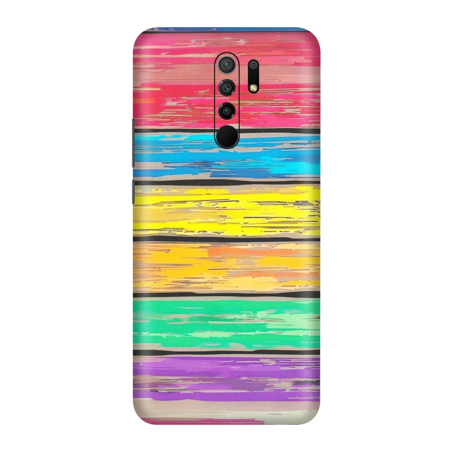 POCO Phone Skins (All Models) - Multi Colour Wooden Wall - Matte Finish (M-96) Poco M2
