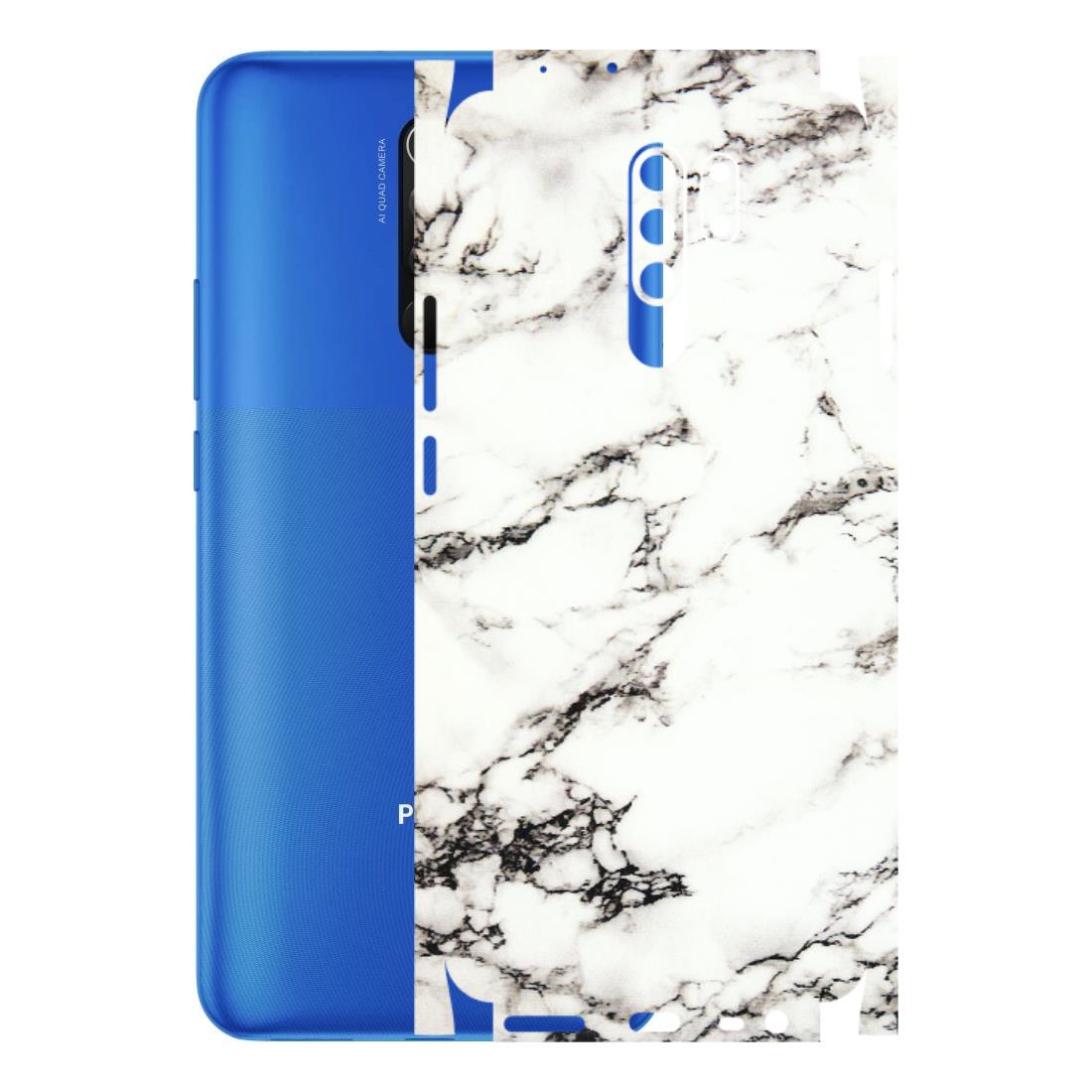 POCO Phone Skins (All Models) - Black and White Marble Texture - 3D Embossed Finish (L-124) Poco M2 PRO