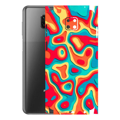 POCO Phone Skins (All Models) - Abstract Swirl - 3D Embossed Finish (L-150) Poco M2 PRO