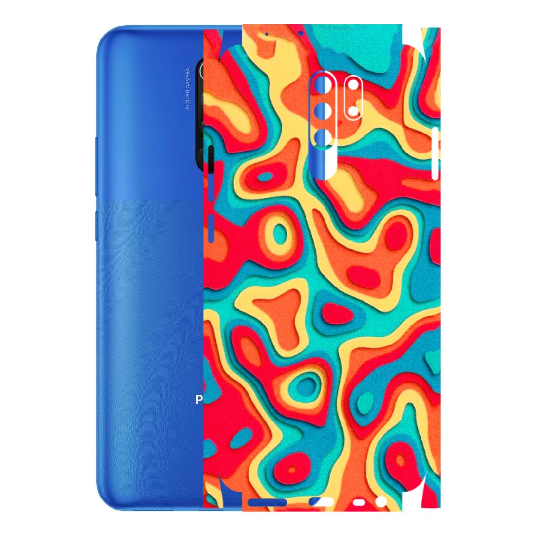 POCO Phone Skins (All Models) - Abstract Swirl - 3D Embossed Finish (L-150) Poco M2 PRO