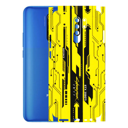 POCO Phone Skins (All Models) - Yellow Cyberpunk - 3D Embossed Finish (L-93) Poco M2 PRO