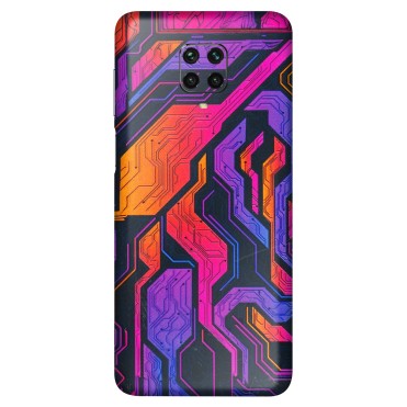 POCO Phone Skins (All Models) - Tech Circuits Futuristic - 3D Embossed Finish (L-07) Poco M2 PRO
