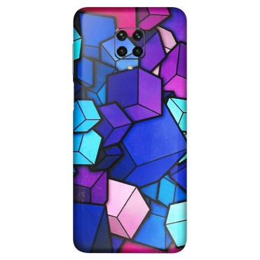 POCO Phone Skins (All Models) - Cube Doodle - 3D Embossed Finish (L-141) Poco M2 PRO