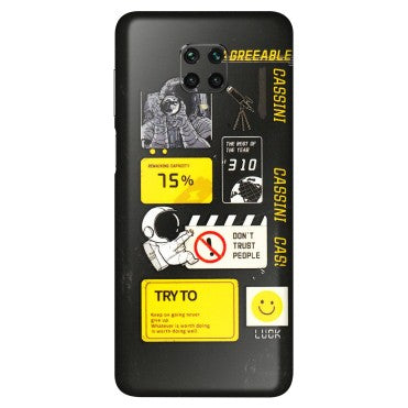 POCO Phone Skins (All Models) - Black Cassini - 3D Embossed Finish (L-161) Poco M2 PRO
