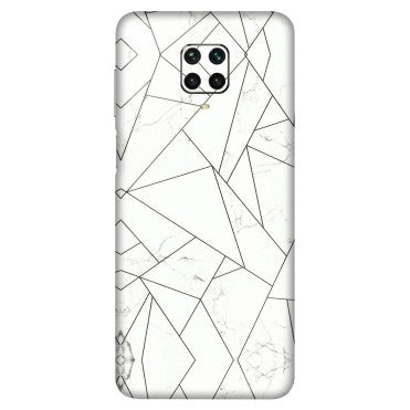 POCO Phone Skins (All Models) - Luxury White Marble Effect - 3D Embossed Finish (L-168) Poco M2 PRO